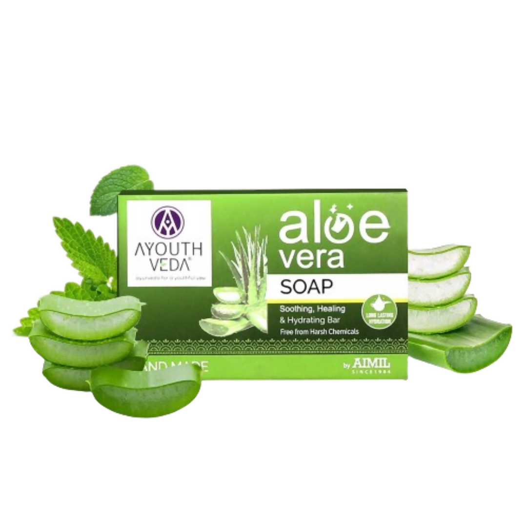 Ayouthveda Aloe Vera Bathing Soap - BUDNEN