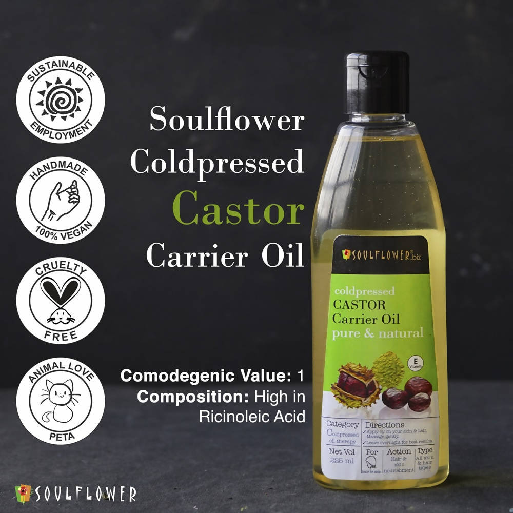 Soulflower Coldpressed Castor Carrier Oil Pure & Natural