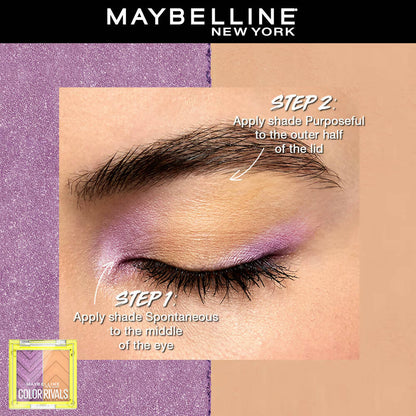 Maybelline New York Color Rivals Longwear Eyeshadow Duo - Spontenous X Purposeful