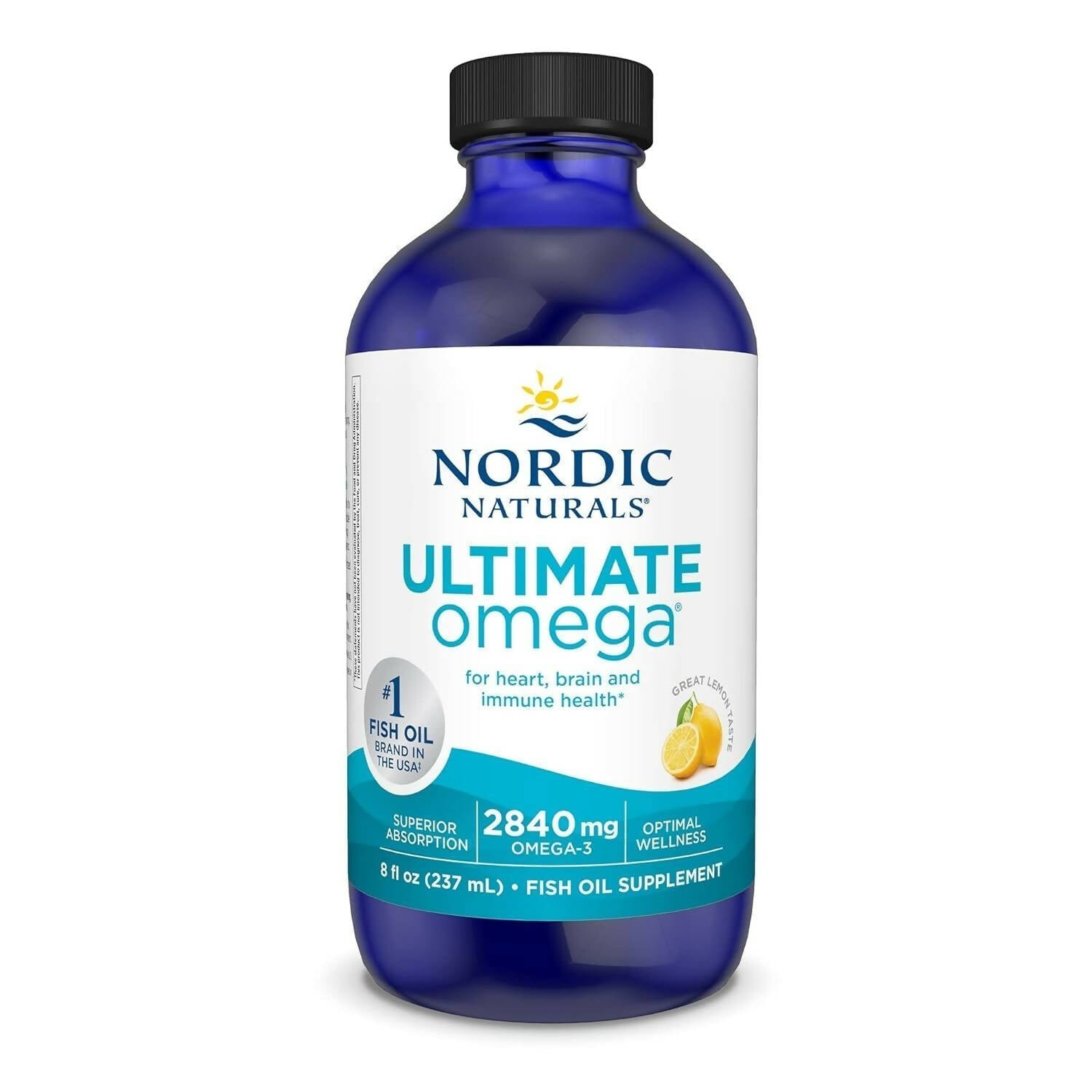Nordic Naturals Ultimate Omega 3 Fish Oil Liquid - Lemon Flavor - BUDEN
