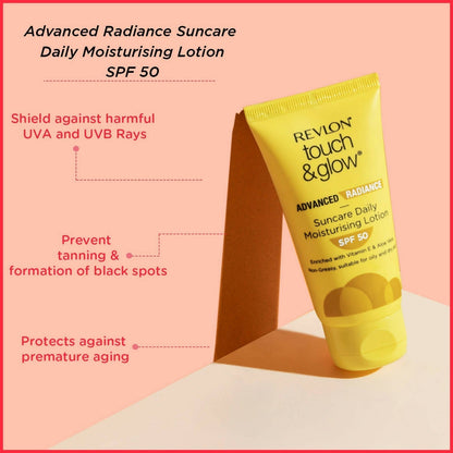 Revlon Touch & Glow Advanced Radiance Sun Care Daily Moisturizing Lotion SPF 50