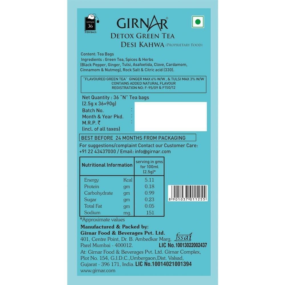 Girnar Detox Green Tea - Desi Kahwa