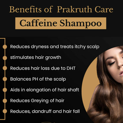 Prakruth Care Premium Herbal Intense Caffeine Shampoo