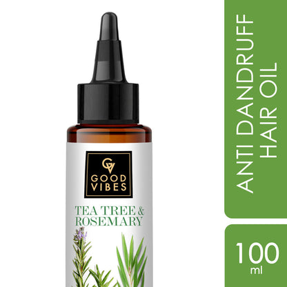 Good Vibes Tea Tree & Rosemary Anti Dandruff Hair Oil