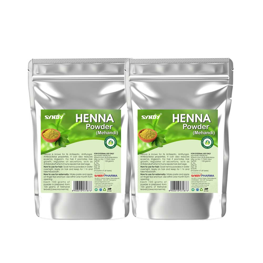 Syndy Pharma Henna Powder (Mehandi) for Hair & Skin - BUDNE