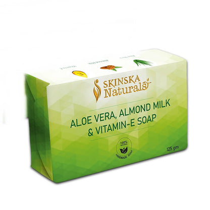 Skinska Natural Aloe Vera Vitamin E & Almond Milk Soap - BUDEN