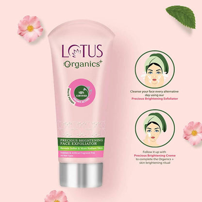 Lotus Organics+ Precious Brightening Face Exfoliator