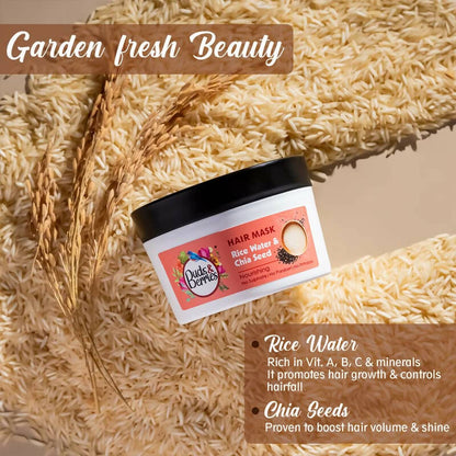 Buds & Berries Nourishing Hair Mask With Rice Water & Chia Seeds