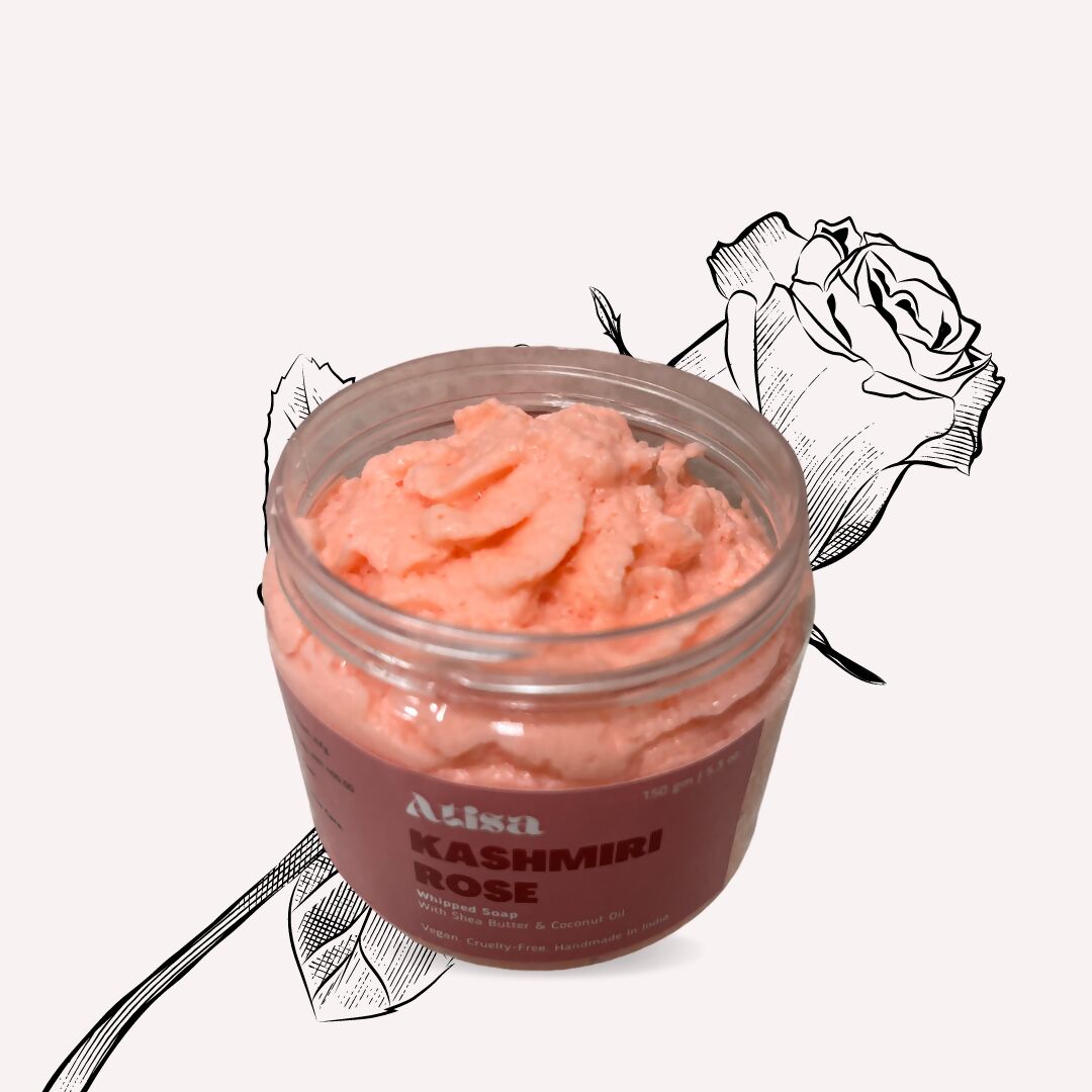 Atisa Kashmiri Rose Whipped Soap