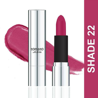 Flicka Tomato Magenta Matte Finish Lipstick Shade 22