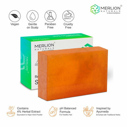 Merlion Naturals Traditional Shampoo Bar with Shikakai and Reetha