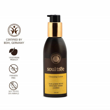 Soultree Cleansing Lotion - Aloe & Rose Water With Skin-Toning Licorice