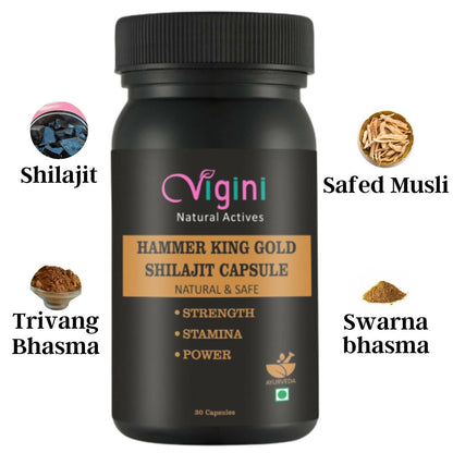 Vigini Natural Hammer King Gold Sj Capsule for Men