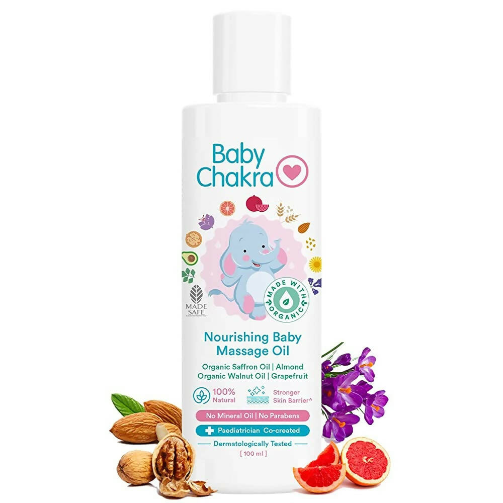 BabyChakra Nourishing Baby Massage Oil -  USA, Australia, Canada 