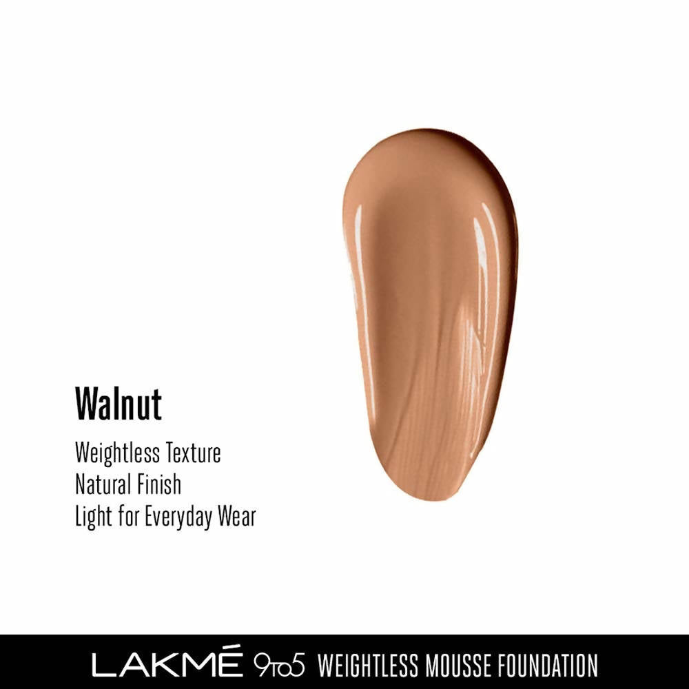 Lakme 9To5 Weightless Mousse Foundation - Walnut