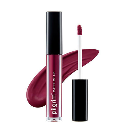 Pilgrim Liquid Matte Lipstick with Hyaluronic Acid - Wine Spill