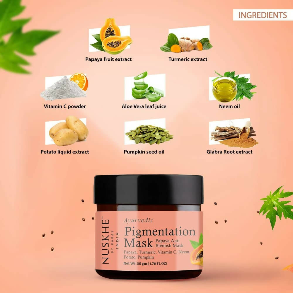 Nuskhe by Paras Papaya Pigmentation Cream And Papaya Pigmentation Mask