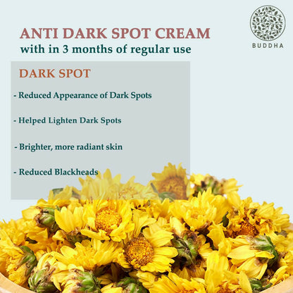 Buddha Natural Dark Spot Removal Face Cream - For Uneven Skin Tone and Skin Darkening