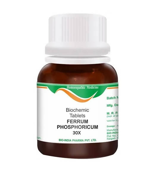 Bio India Homeopathy Ferrum Phosphoricum Biochemic Tablets