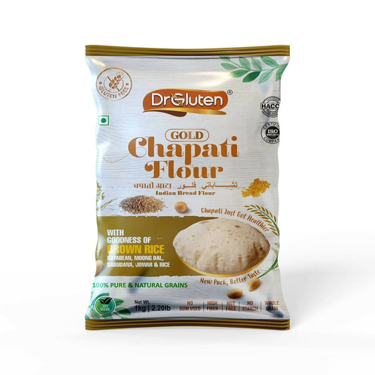 Dr. Gluten Multigrain Gold Chapati Flour Atta - BUDNE