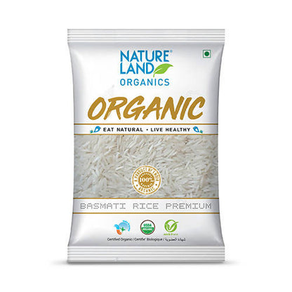 Nature Land Organics Basmati Rice Premium -  USA, Australia, Canada 