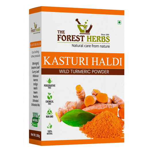 Forest Herbs Kasturi Haldi Face Care Powder - BUDNE