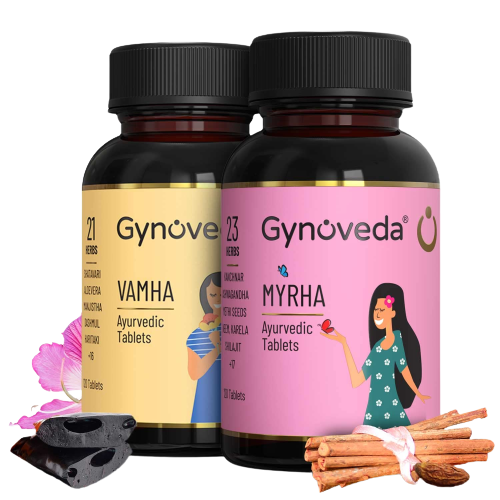 Gynoveda PCOS Vamaa Ayurvedic Pills & Myraa Ayurvedic Pills - BUDNE