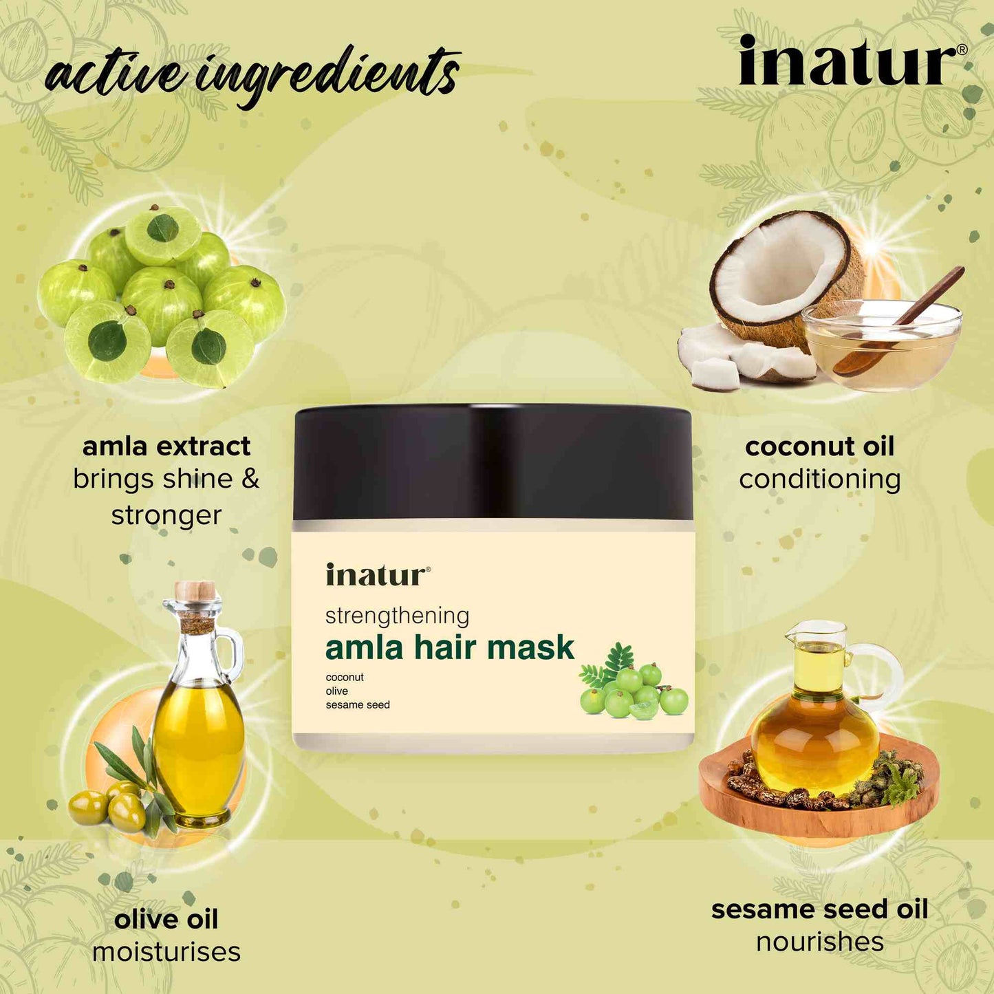 Inatur Amla Hair Mask Hot Oil Treatment