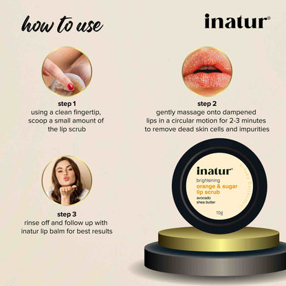 Inatur Orange & Sugar Lip Polish