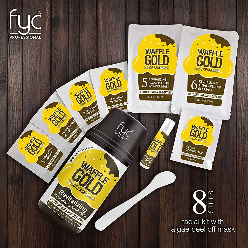 FYC Professional Waffle Gold Ice Cream Mask Facial Kit