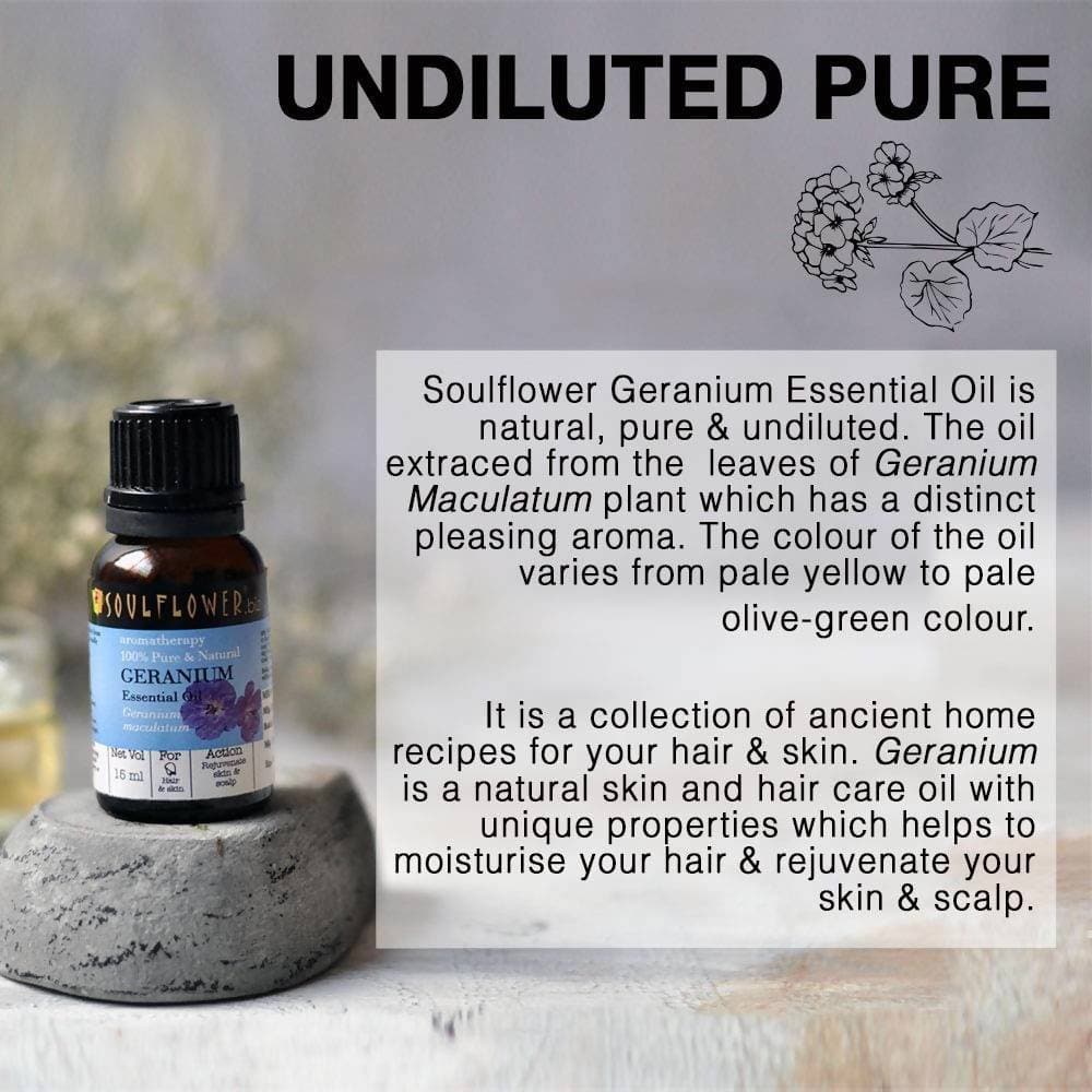 Soulflower Geranium Essential Oil