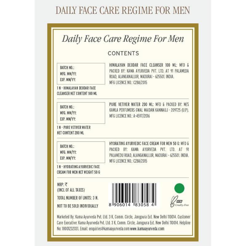 Kama Ayurveda Daily Face Care Regime For Men