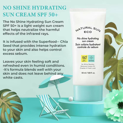 The Face Shop Natural Sun Eco No Shine Hydrating Sun Cream-SPF 50