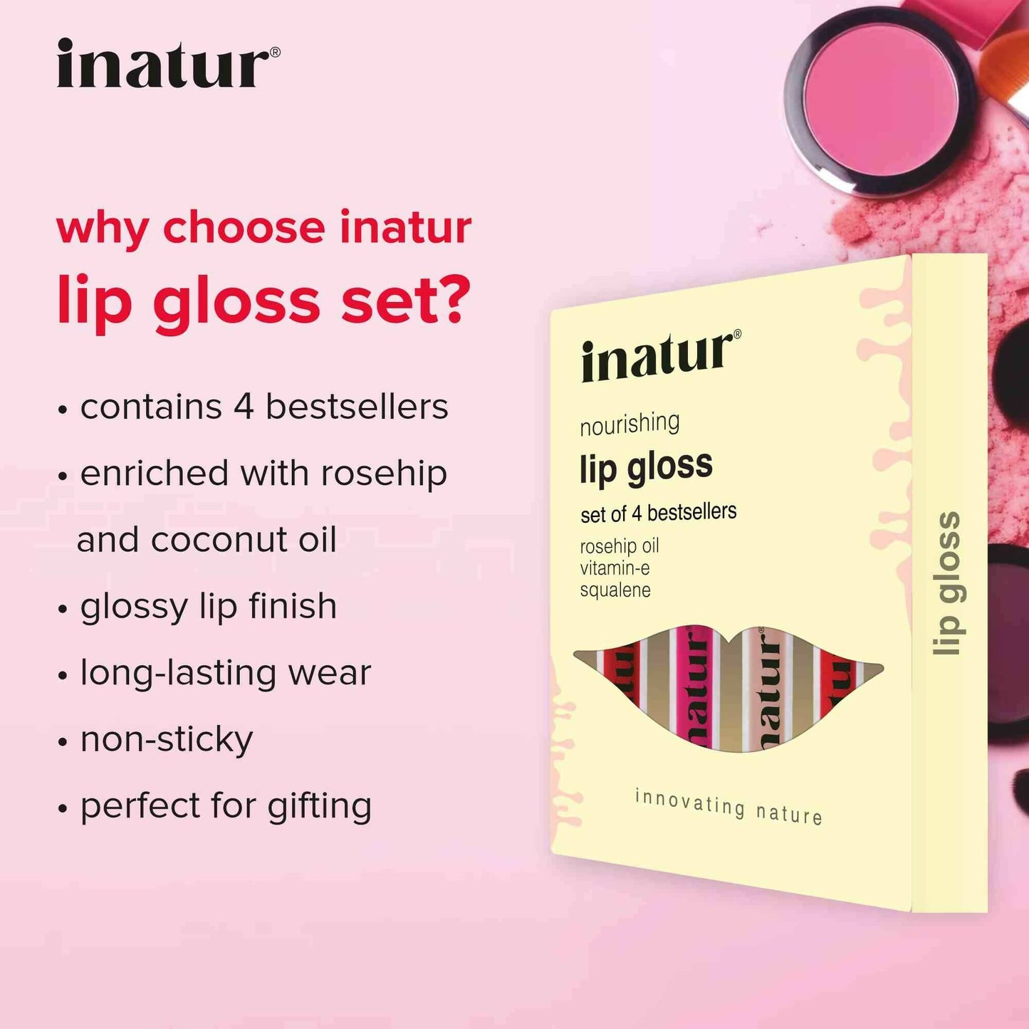 Inatur Lip Gloss Gift Box