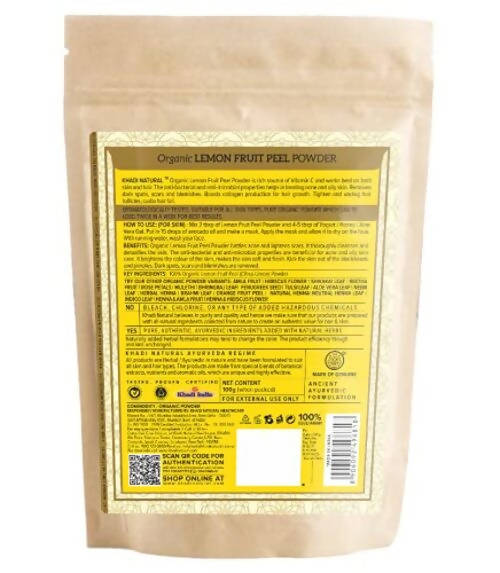 Khadi Natural Organic Lemon Fruit Peel Powder