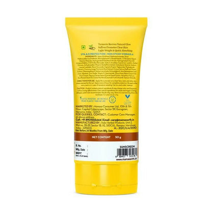 Mamaearth Ubtan Detan Sunscreen With Turmeric & Saffron For Sun Protection