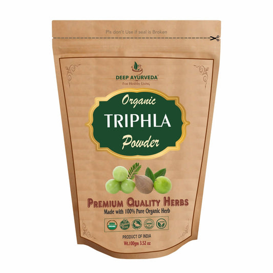 Deep Ayurveda Organic Triphala Powder -  usa australia canada 