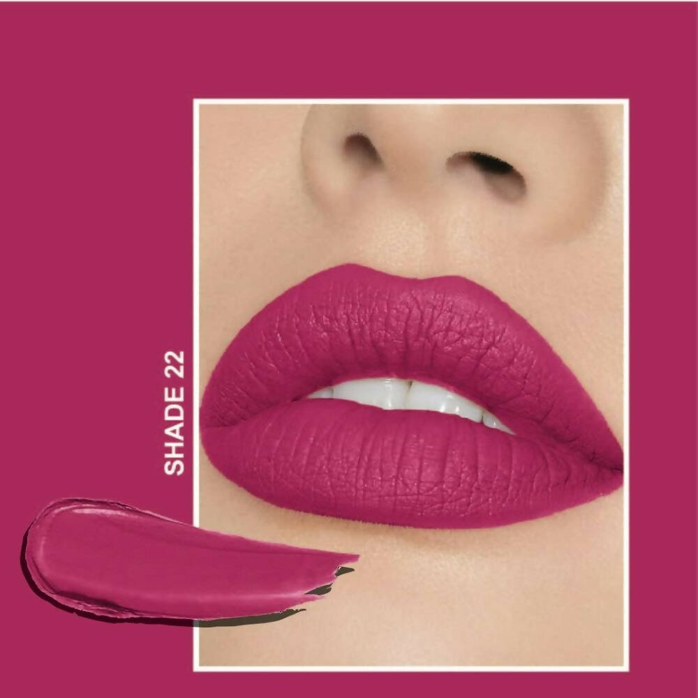 Flicka Tomato Magenta Matte Finish Lipstick Shade 22