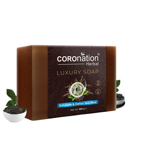 Coronation Herbal Exfoliate & Detox Dead Sea Mud Luxury Soap - usa canada australia