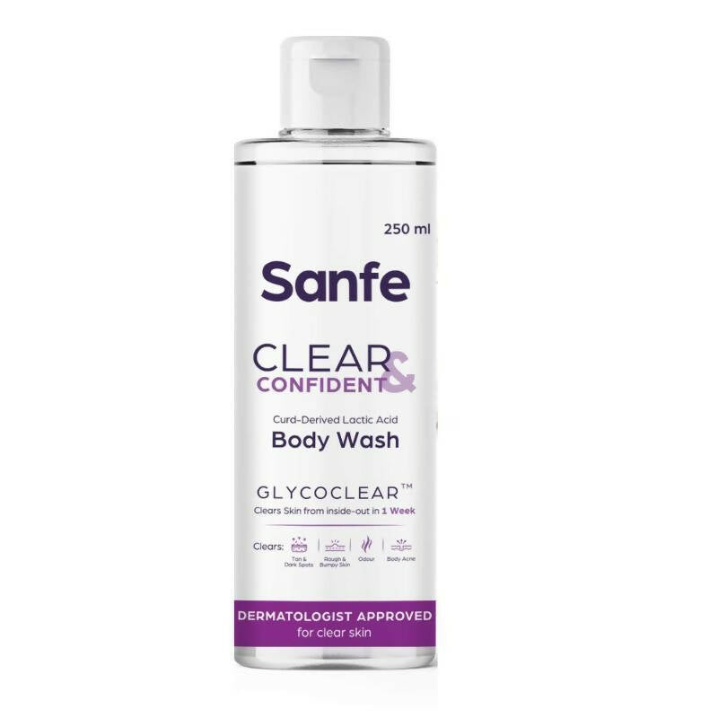 Sanfe Clear & Confident Glycolic Acid Body Wash - BUDEN