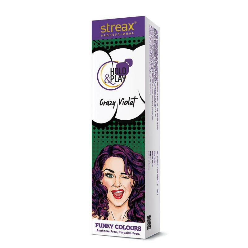 Streax Professional Hold & Play Funky Colours - Crazy Violet - BUDNE
