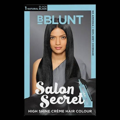 BBlunt Salon Secret High Shine Cr??me Hair Colour - Natural Black