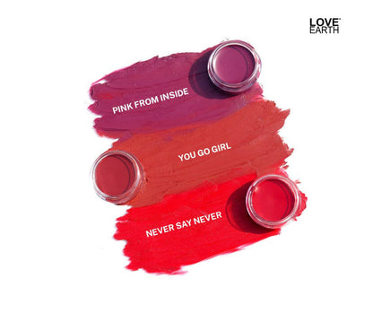 Love Earth Lip Tint & Cheek Tint Multipot - Never Say Never