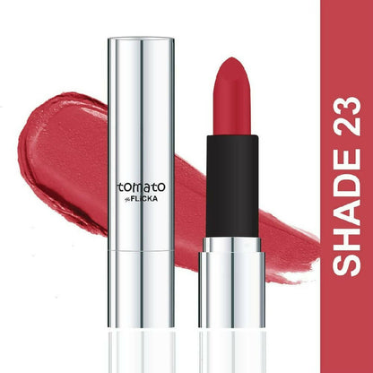 Flicka Tomato Red Matte Finish Lipstick Shade 23