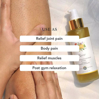 Ras Luxury Oils Renew Muscle Relaxant & Pain Relief Body Oil