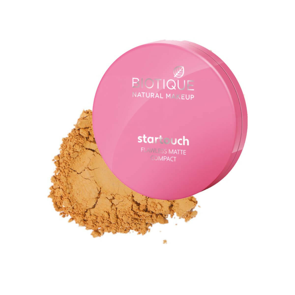 Biotique Natural Makeup Startouch Flawless Matte Compact - Tawny Nutmeg