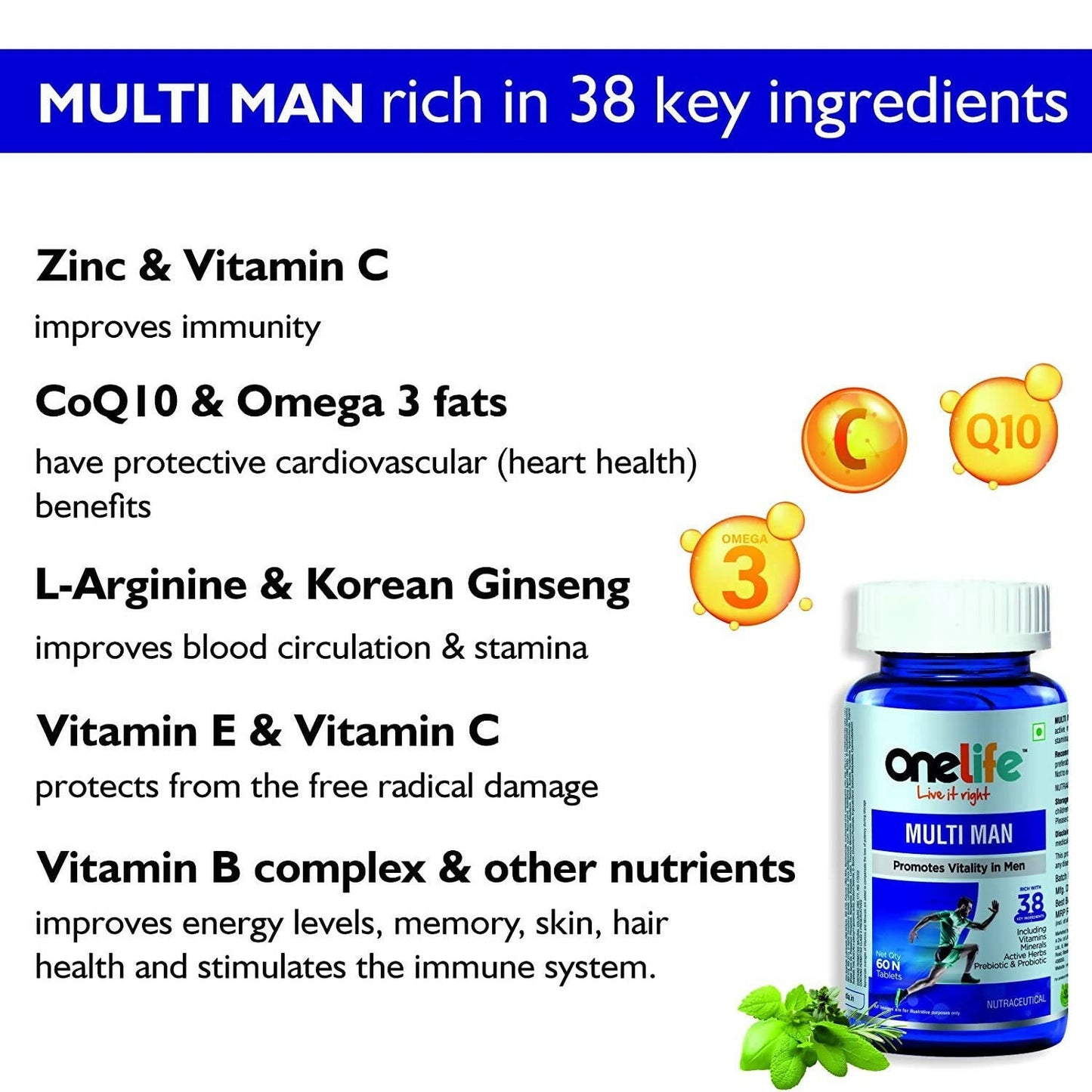 Onelife Multi Vitamin For Men Tablets