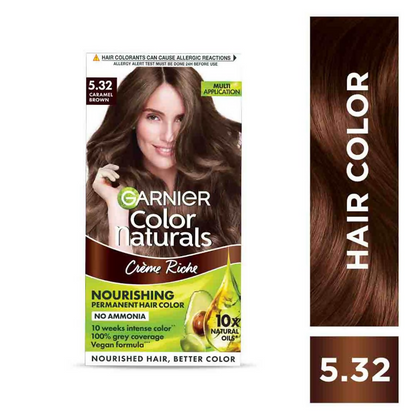 Garnier Color Naturals Creme Riche Hair Color - Shade 5.32 Caramel Brown