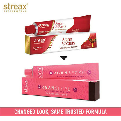 Streax Professional Argan Secrets Hair Colourant Cream - Brown 4