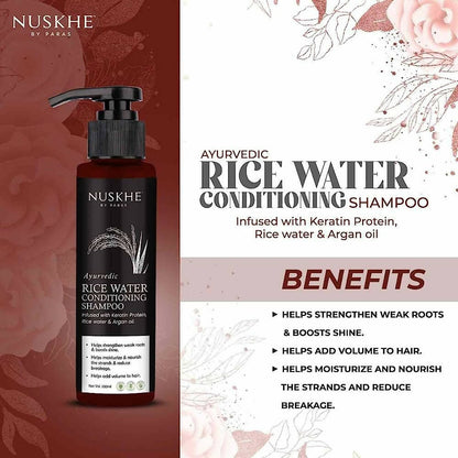 Nuskhe By Paras Ayurvedic Rice Water Conditioning Shampoo